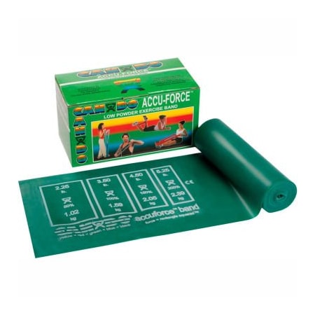 Fabrication Enterprises CanDo AccuForce Exercise Band, Green, 6 Yard Roll 1465993